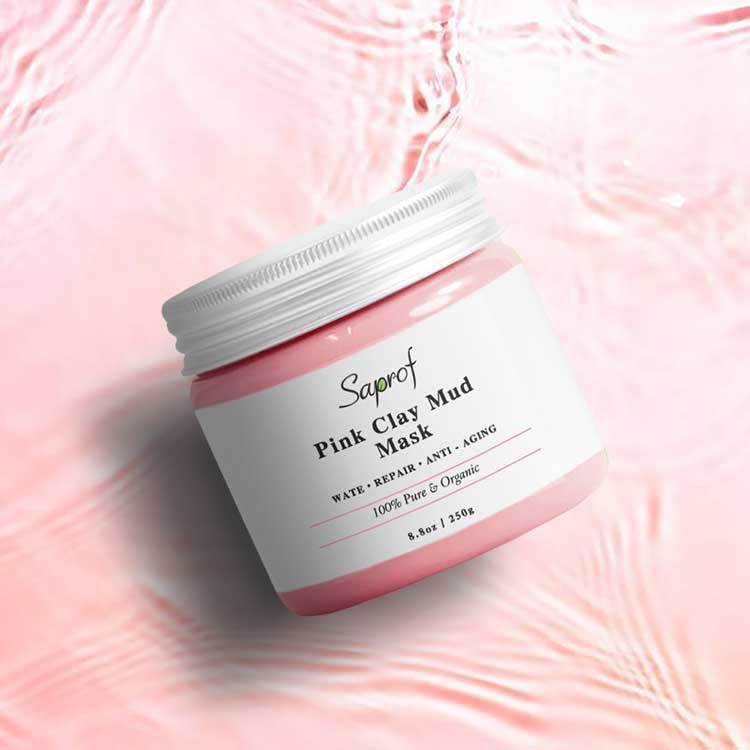 Pink clay mud mask