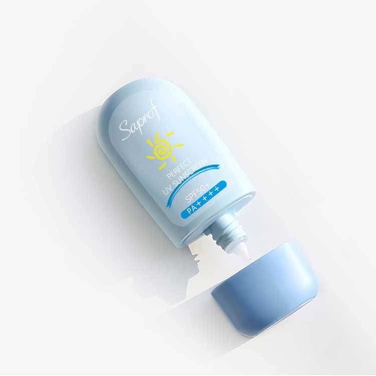 SPF 50 sunscreen  lotion cream sunblock plastic tube for face body