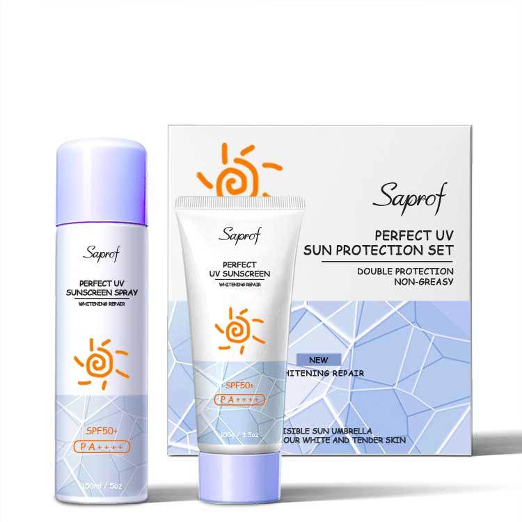 SPF 50 organic baby suncream sunscreen spray lotion cream sunblock plastic tube set OEM for face body