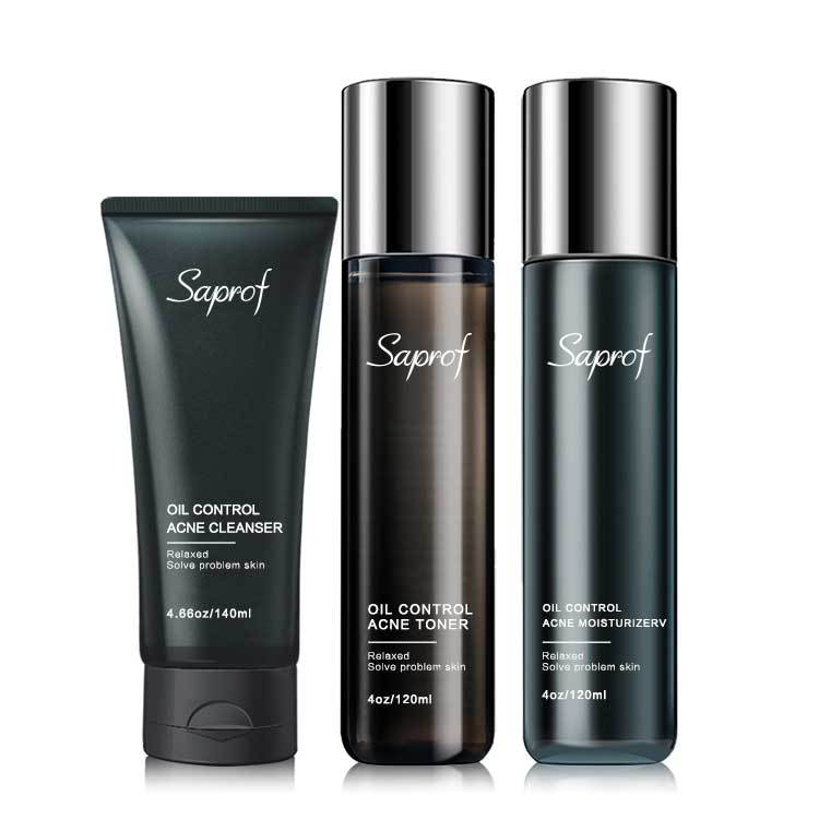 Three-piece men's refreshing skin care set