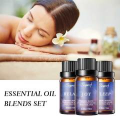 OEM Private Label Therapeutic Grade10ml 3pcs Relaxing Joy Good Sleeping Blend Essential Oil Set