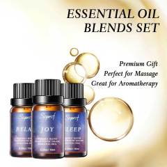 OEM Private Label Therapeutic Grade10ml 3pcs Relaxing Joy Good Sleeping Blend Essential Oil Set