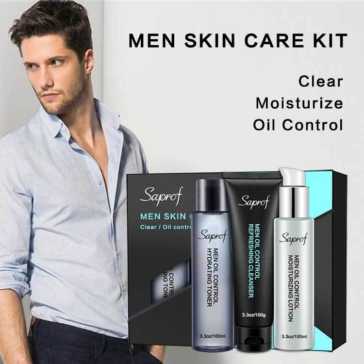 Men's refreshing oil control three-piece suit