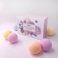 Saprof Wholesale 6 CBD Bath Bombs Gift Set bubble bath Fizzies Relieve Pain Reduce Anxiety for Amazon Ebay Wish Seller