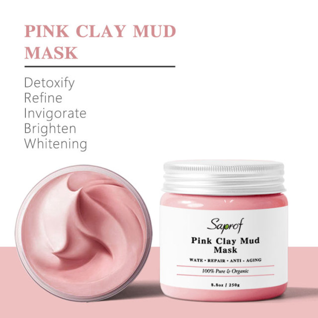 Pink clay mud mask