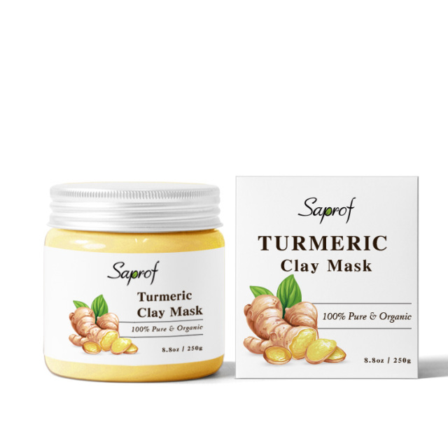 Turmeric clay mask for face body