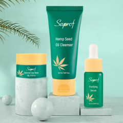Hemp Seed Oil Cleanser / Balance Clay Mask / Purifying Serum