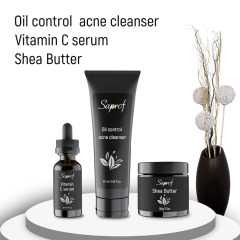 Shea Butter / Vitamin C serum / Oil control acne cleanser