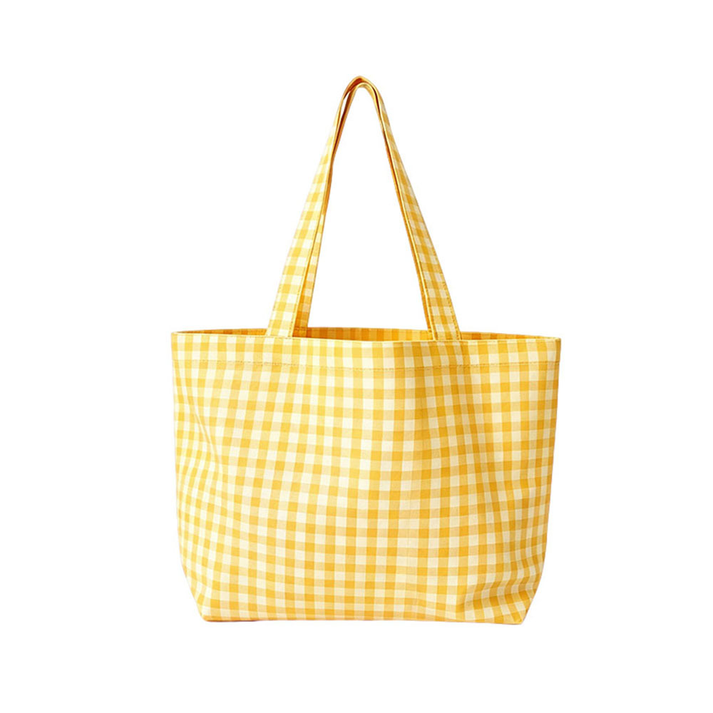 Plaid Eco-friendly Tote Bag,YI YUAN,Plaid Eco-friendly Tote Bag