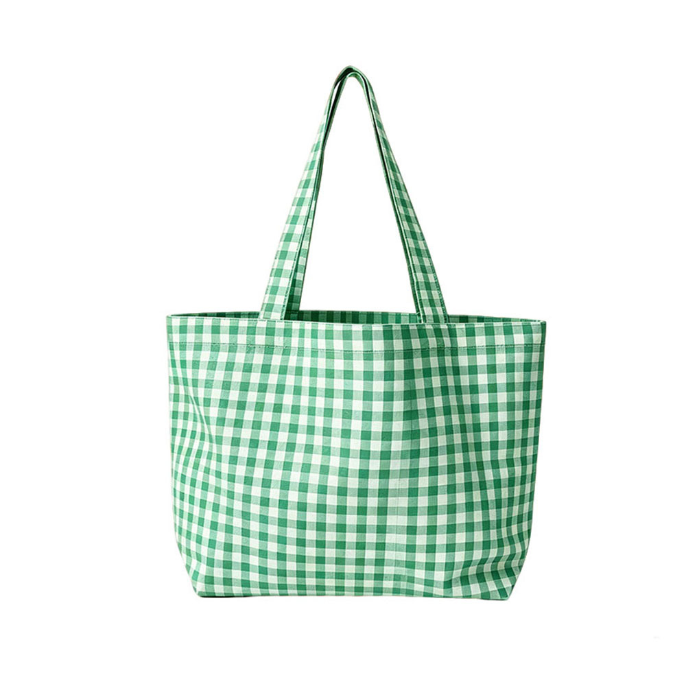 Plaid Eco-friendly Tote Bag,YI YUAN,Plaid Eco-friendly Tote Bag