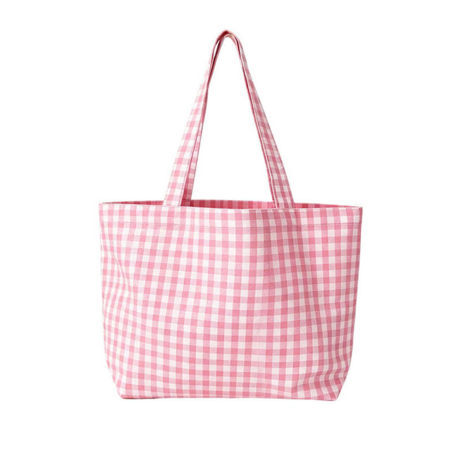 Plaid Eco-friendly Tote Bag,YI YUAN,Plaid Eco-friendly Tote Bag