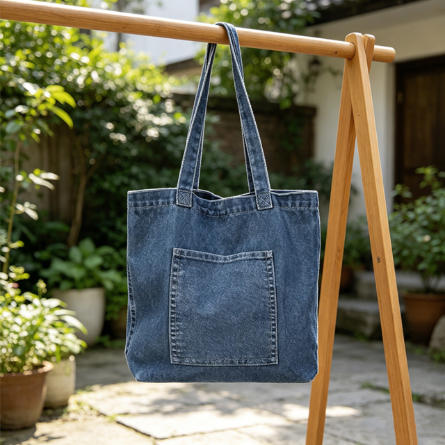 Denim Tote Bag,YI YUAN,Denim Tote Bag