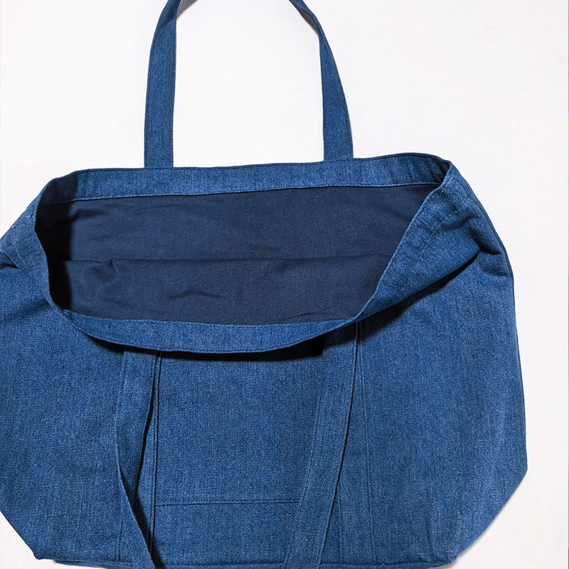 Denim Shopping Tote Bag,YI YUAN,Canvas Tote Bag