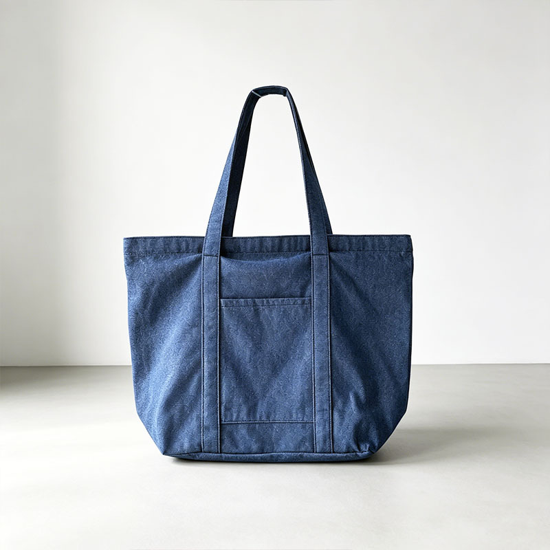 Denim Shopping Tote Bag,YI YUAN,Canvas Tote Bag