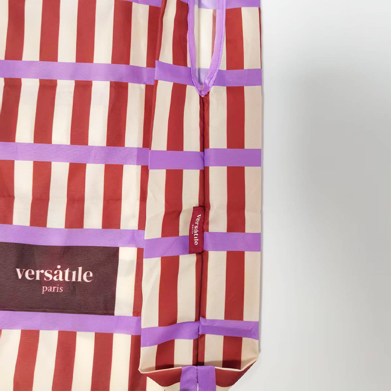 Foldable Bag,YI YUAN,Custom Logo Recyclable Folding Polyester Tote Bag
