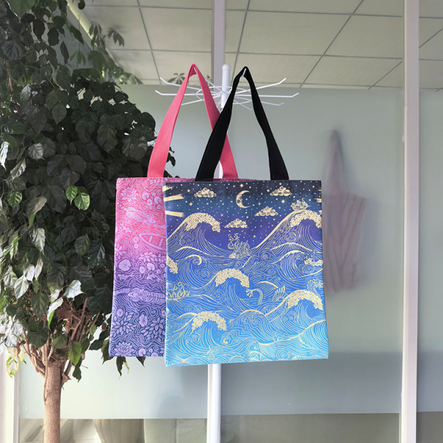Gradient Vintage Art Print Canvas Tote Bag