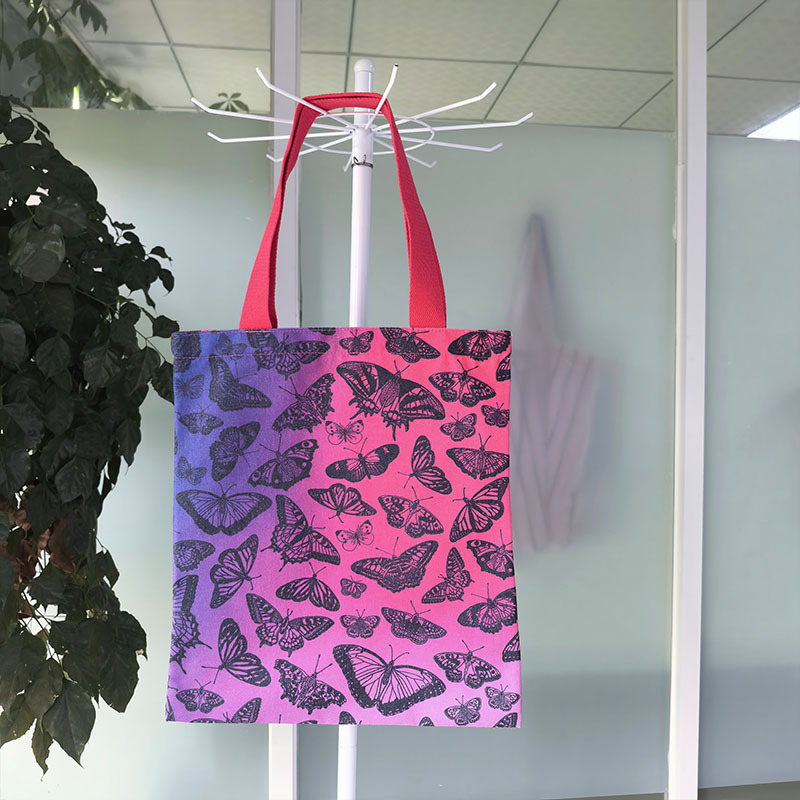 Gradient Vintage Art Print Canvas Tote Bag