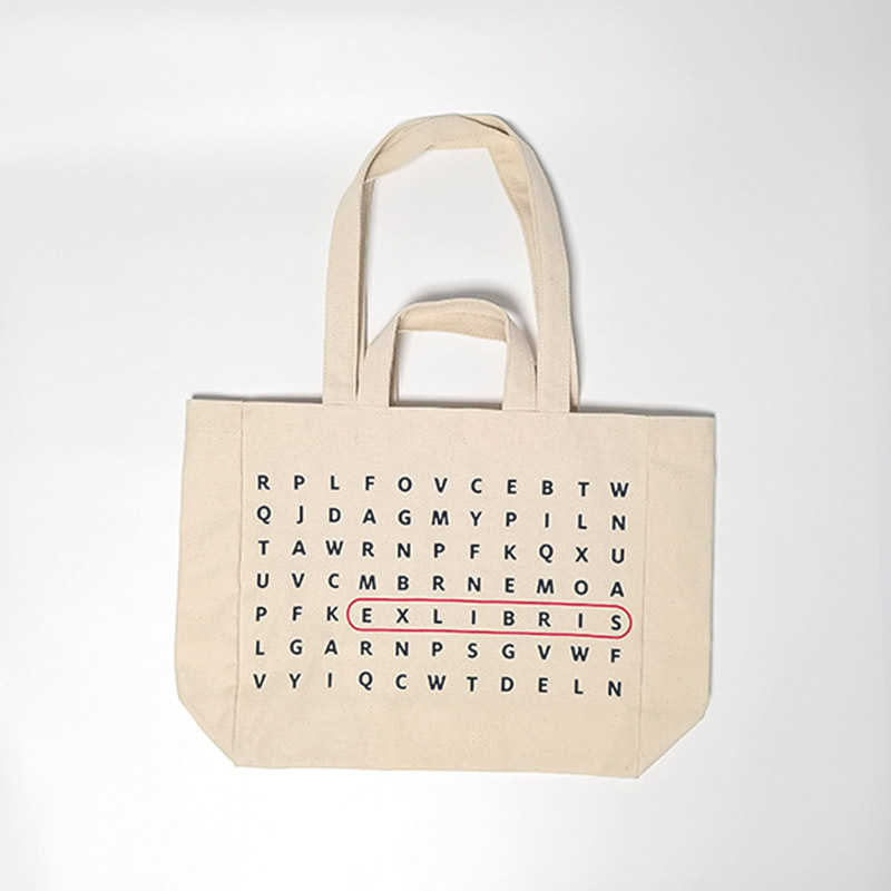 Beige Canvas Tote Bag With Double Handles,YI YUAN,Beige Canvas Tote Bag With Double Handles