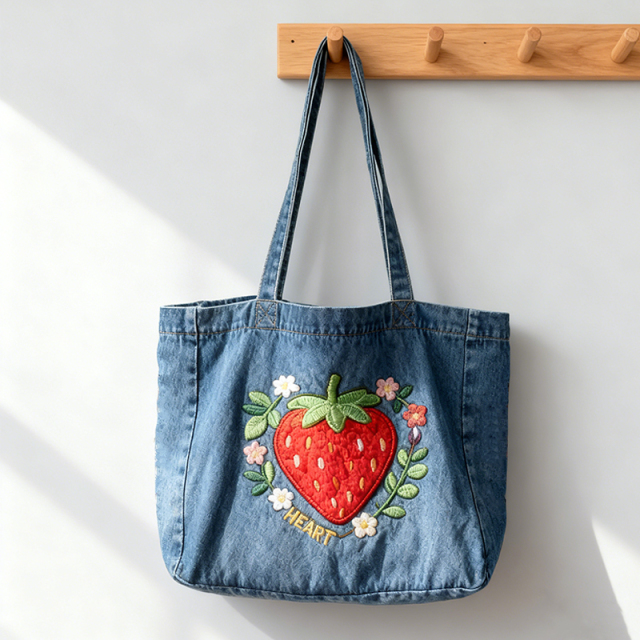 Reusable Jean Shopping Bag