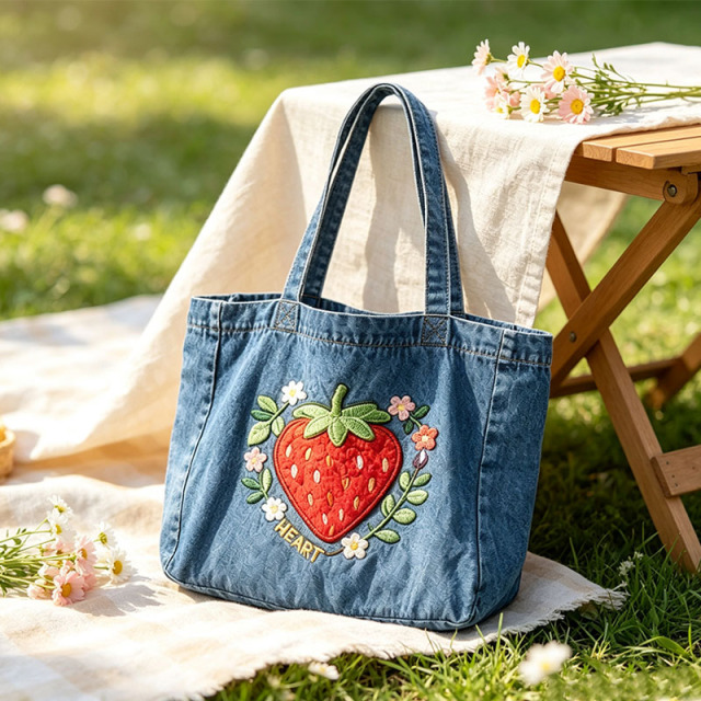 Reusable Jean Shopping Bag
