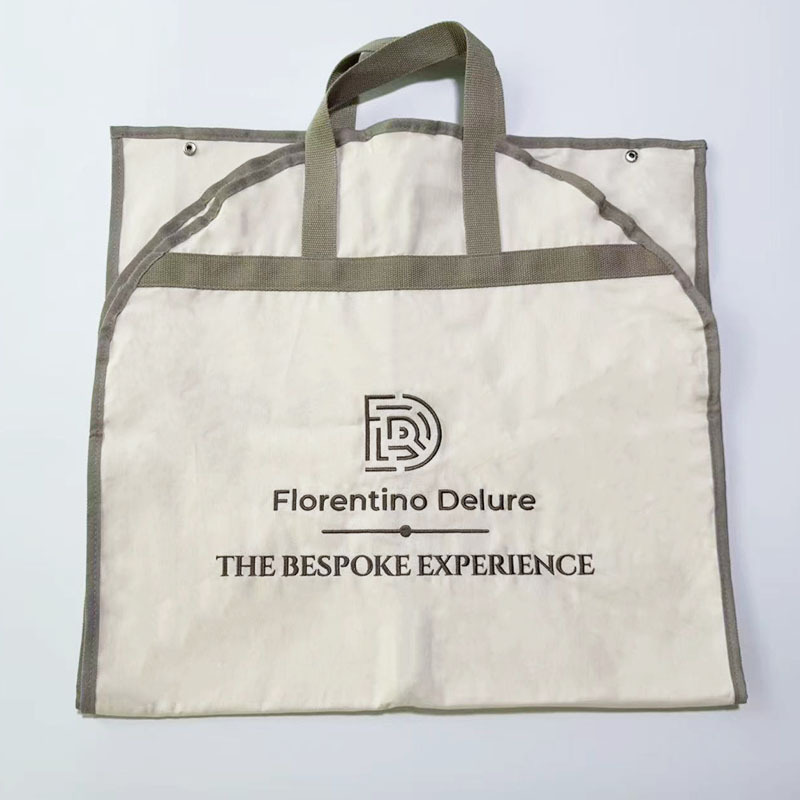 Custom Logo Cotton Canvas Garment Bag