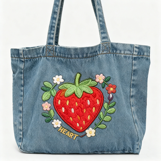 Reusable Jean Shopping Bag