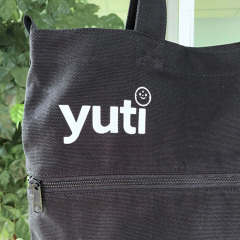 Custom Printed Expandable Zipper Canvas Tote Bag,YI YUAN,Custom Printed Expandable Zipper Canvas Tote Bag