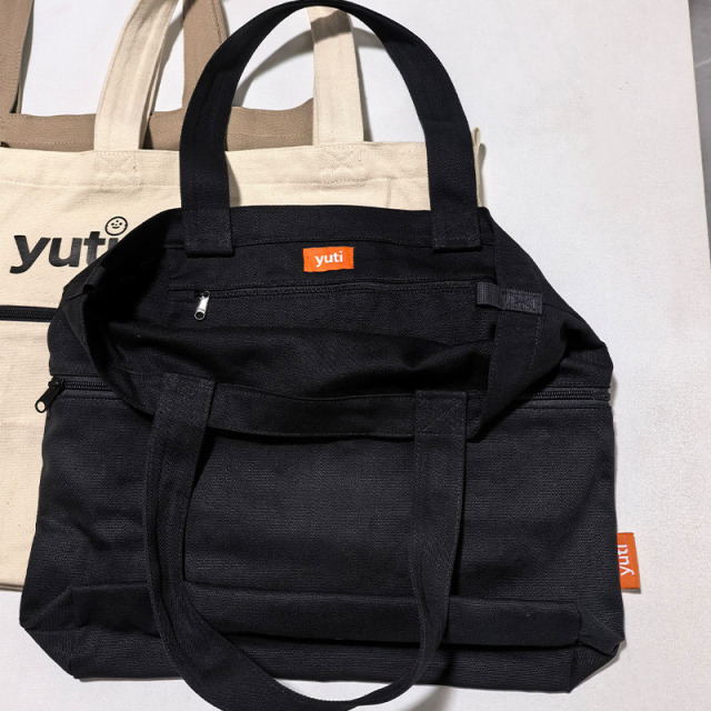 Custom Printed Expandable Zipper Canvas Tote Bag,YI YUAN,Custom Printed Expandable Zipper Canvas Tote Bag