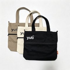 Custom Printed Expandable Zipper Canvas Tote Bag,YI YUAN,Custom Printed Expandable Zipper Canvas Tote Bag