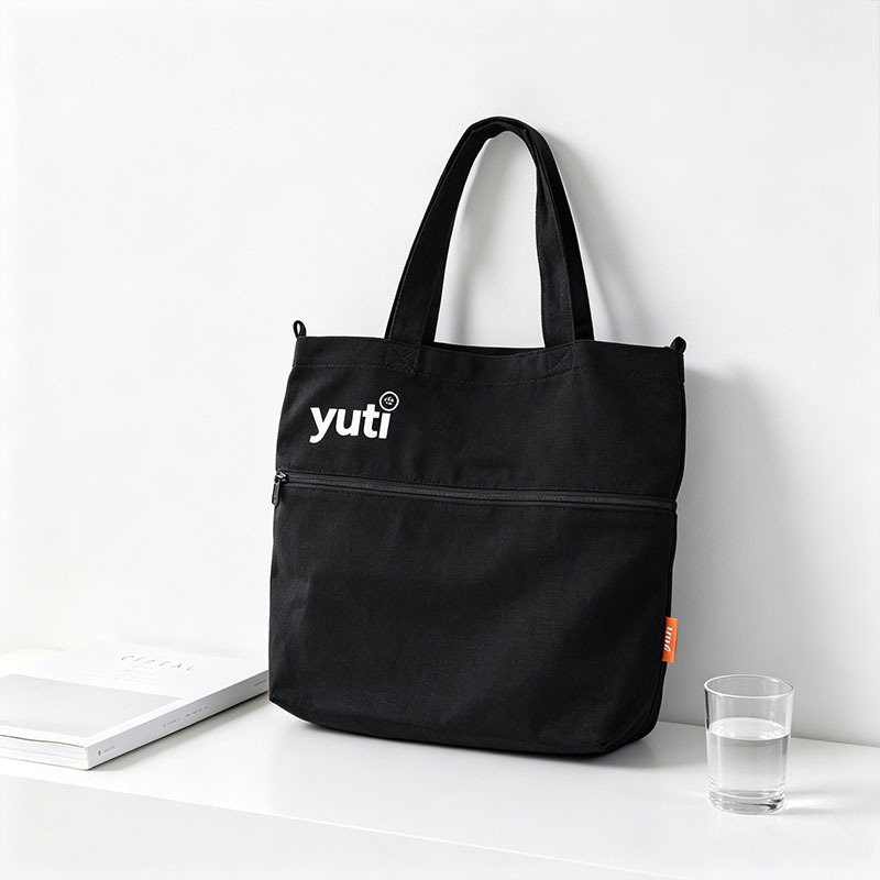 Custom Printed Expandable Zipper Canvas Tote Bag,YI YUAN,Custom Printed Expandable Zipper Canvas Tote Bag