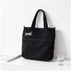 Custom Printed Expandable Zipper Canvas Tote Bag,YI YUAN,Custom Printed Expandable Zipper Canvas Tote Bag