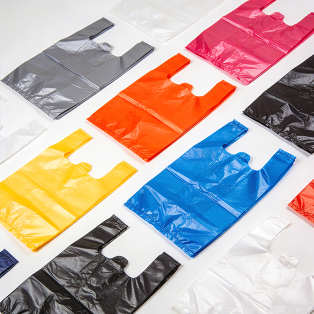 Colorful plastic vest bag