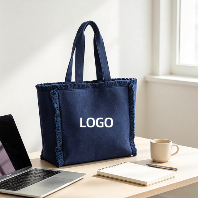 Fringe Canvas Tote Bag