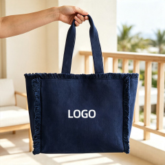 Fringe Canvas Tote Bag
