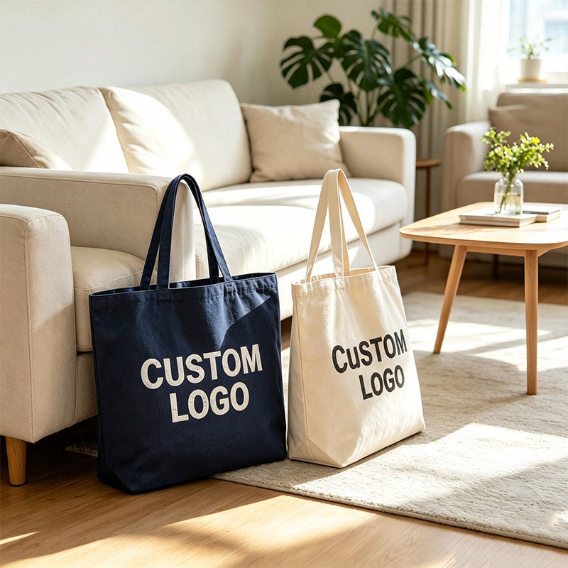 Custom Logo Large Capacity Canvas Tote Bag,YI YUAN,Custom Logo Large Capacity Canvas Tote Bag