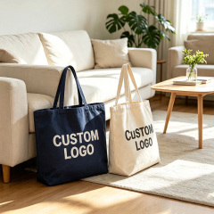 Custom Logo Large Capacity Canvas Tote Bag,YI YUAN,Custom Logo Large Capacity Canvas Tote Bag