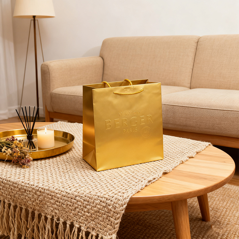 Gold Luxury Paper Gift Bag,YI YUAN,Gold Luxury Paper Gift Bag