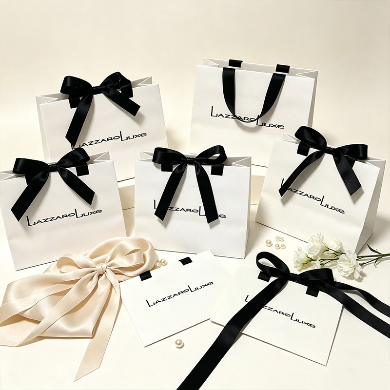 personalized branded boutique shopping packaging bag