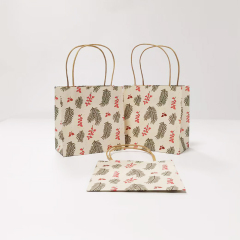 Custom Printed Kraft Paper Gift Bag