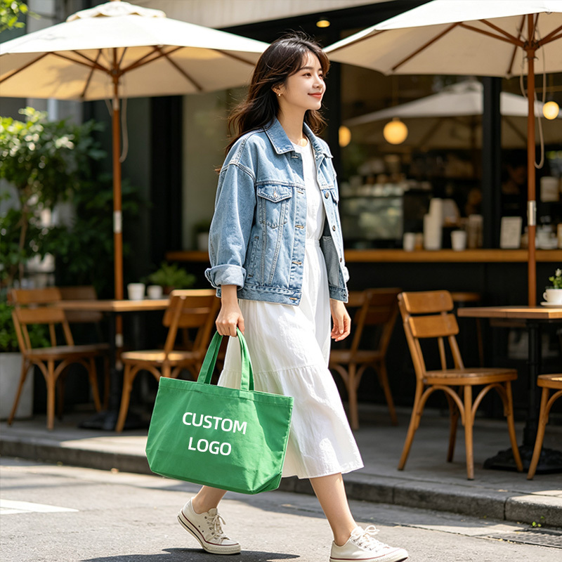 Green Canvas Tote Bag