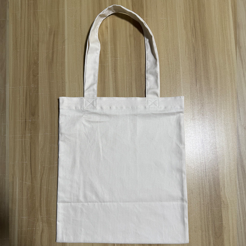 Off‑White Herringbone Canvas Tote Bag,YI YUAN,Off‑White Herringbone Canvas Tote Bag