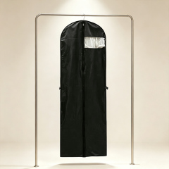 Black long non-woven fabric garment bag,YI YUAN,Black long non-woven fabric garment bag