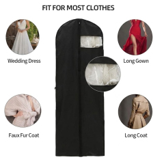 Black long non-woven fabric garment bag,YI YUAN,Black long non-woven fabric garment bag