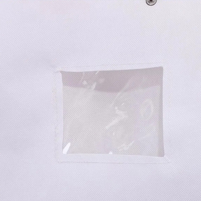White non-woven garment bag
