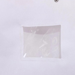 White non-woven garment bag