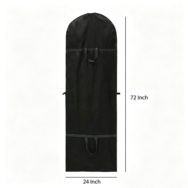 Black long non-woven fabric garment bag,YI YUAN,Black long non-woven fabric garment bag