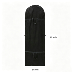 Black long non-woven fabric garment bag,YI YUAN,Black long non-woven fabric garment bag