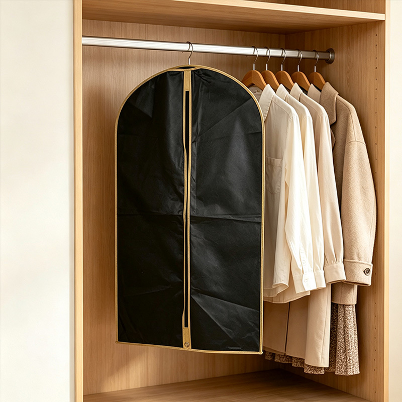 Custom‑logo zipper non‑woven garment bag
