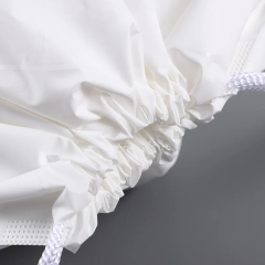 White PE Drawstring Backpack Bag