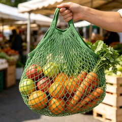Eco‑friendly Fruit Vegetable Grocery Storage Net Bag